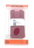 Case Protect Ancus for Apple iPhone SE 5 5S 5C Nokia 105 TA-1174 and Huawei Y360 Leather Fuchsia