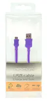 Data Cord Cable Ancus USB to Micro USB with Enhanced Plug-inn Purple