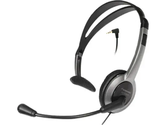 Wired Headset Panasonic RP-TCA430 Black 2.5mm compatible with Panasonic, Philips, Gigaset Dect