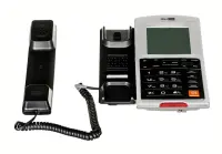 Telephone Maxcom KXT709 Grafite - Silver with Lcd, Speaker Phone and Incoming Ringing Led Indicator