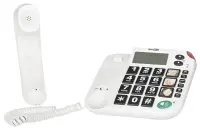 Telephone Maxcom KXT480 White with Lcd, Incoming Ringing Led Indicator and Big Buttons