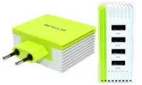 Travel Charger Ancus Multi Charger 4 Usb 4.2A White - Green