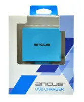 Travel Charger Ancus Multi Charger 4 Usb 4.2A White - Blue