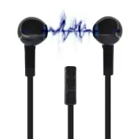 Hands Free Ancus Viker in-Earbud Stereo 3.5mm for Apple-Samsung-HTC-Sony Black with Answer,Vol