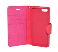 Book Case Goospery Canvas Diary for Apple iPhone 6/6S Pink by Mercury