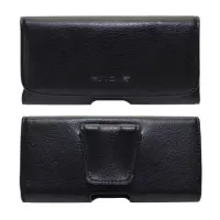 Case Horizontal Medium Ancus Leather for Smartphone 4,5" to 5" Inches Black