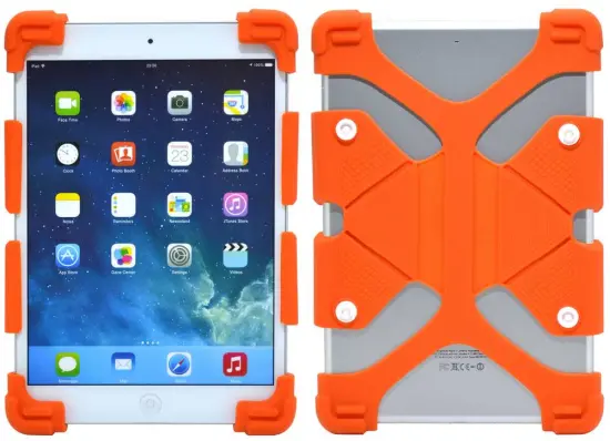 Silicone Case Ancus Universal for Tablet 7'' - 8'' Inches Orange (20 cm x 12 cm)