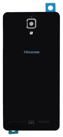 Back Cover Hisense C20 with Tape, Camera Lens and Cover Black Original 1019769 Swap