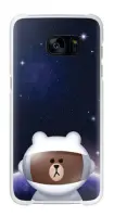 Case Faceplate Samsung S7 Line Friends Cover "Mr. Brown" EF-XG930LDEGWW for SM-G930F Galaxy S7 Black