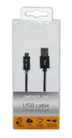 Smart Led Sync & Charge Cable Ancus USB to Micro USB with Enhanced Plug-inn Black 1.2m