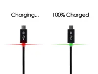 Smart Led Sync & Charge Cable Ancus USB to Micro USB with Enhanced Plug-inn Black 1.2m