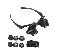 Magnifying Headlamp 9892GJ 10x, 15x, 20x, 25x with Led in Eyeglass Frame