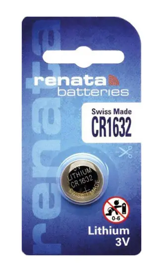 Buttoncell Lithium Electronics Renata CR1632 Pcs. 1