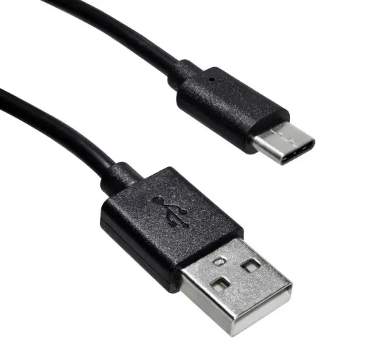 Data Cable Jasper USB-C 2.1A Black 1m