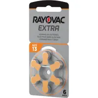 Hearing Aid Batteries Rayovac 13 Extra Advanced 1.45V Pcs. 6