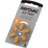 Hearing Aid Batteries Rayovac 13 Extra Advanced 1.45V Pcs. 6