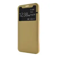 Book Case Ancus S-View Elegance for Apple iPhone X / XS Gold