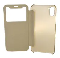 Book Case Ancus S-View Elegance for Apple iPhone X / XS Gold