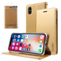 Book Case Goospery Blue Moon Flip for Apple iPhone X / XS Gold by Mercury