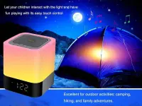 Wireless Portable Speaker Musky DY28 Plus 5W with Various Colors LED Display Alarm Clock Touch Sensor Built-in Microphone and USB Slot