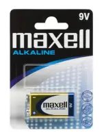 Battery Power Alkaline Maxell 6LR61 size 9V Psc. 1