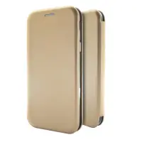 Book Case Ancus Magnetic Curve for Apple iPhone XR TPU Gold