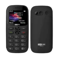 Maxcom MM471 Dual SIM 2.2" with Large Buttons, Charger Dock, Bluetooth, Radio, Torch, Camera and Emergency Button Black