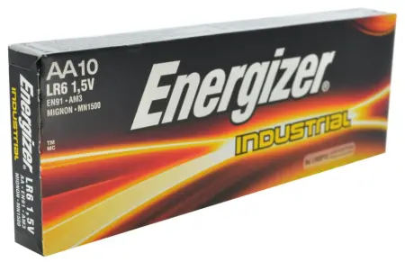 Battery Alkaline Energizer Industrial LR6 size AA 1.5V Pcs. 10