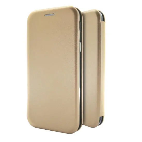 Book Case Ancus Magnetic Curve for Samsung SM-G973F Galaxy S10 TPU Gold