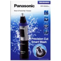 Rechargeable Nose and Facial Hair Trimmer Panasonic ER-GN30-K Silver - Black