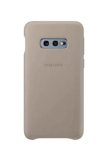 Case Faceplate Samsung Leather Cover EF-VG970LJEGWW for SM-G970F Galaxy S10e Gray