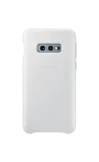 Case Faceplate Samsung Leather Cover EF-VG970LWEGWW for SM-G970F Galaxy S10e White