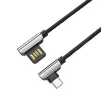 Data Cable Hoco U42 Exquisite Steel USB to Micro-USB Fast Charging 2.4A Black1.2m