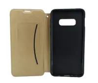 Book Case Ancus Magnetic Teneo for Samsung SM-G970F Galaxy S10e TPU Gold