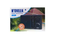 Portable FM Radio N'oveen PR450 1W Black with Mains and Battery Supply