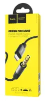 Audio Cable Hoco UPA13 Lightning Male to 3.5mm Male Black 1m