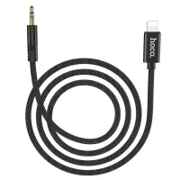 Audio Cable Hoco UPA13 Lightning Male to 3.5mm Male Black 1m