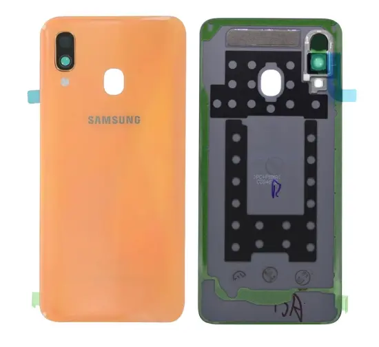 Battery Cover Samsung SM-A405F Galaxy A40 Orange-Coral Original GH82-19406D