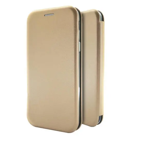 Book Case Ancus Magnetic Curve for Samsung SM-A920F Galaxy A9 (2018) TPU Gold