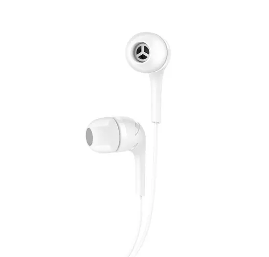 Hands Free Hoco M40 Prosody Earphones Stereo 3.5mm White with Micrphone and Operation Control Button