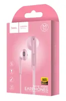 Hands Free Hoco M39 Rhyme Sound Earphones Stereo 3.5mm Pink with Micrphone and Operation Control Button