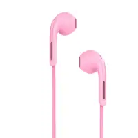 Hands Free Hoco M39 Rhyme Sound Earphones Stereo 3.5mm Pink with Micrphone and Operation Control Button