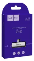 Adapter Hoco LS25 from Lightning to 3.5mm and Lightning  2.0A Silver