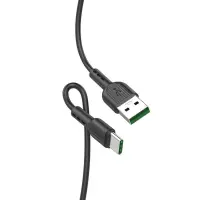 Data Cable Hoco X33 Surge USB to USB-C Fast Charging 5A Black 1m