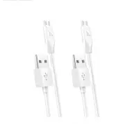 Data Cable Hoco X1 USB to Micro-USB White 1m - 2 Pieces