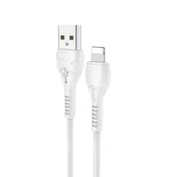 Data Cable Hoco X37 Cool Power USB to Lightning Fast Charging 2.4A White 1m