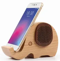 Wireless Speaker Bluetooth Maxton MX30 3W Brown with Stand, Audio-in