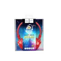 Wireless Stereo Headphone Hoco W25 Promise Red with microphone