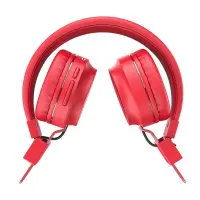 Wireless Stereo Headphone Hoco W25 Promise Red with microphone