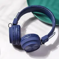 Wireless Stereo Headphone Hoco W25 Promise Blue with microphone